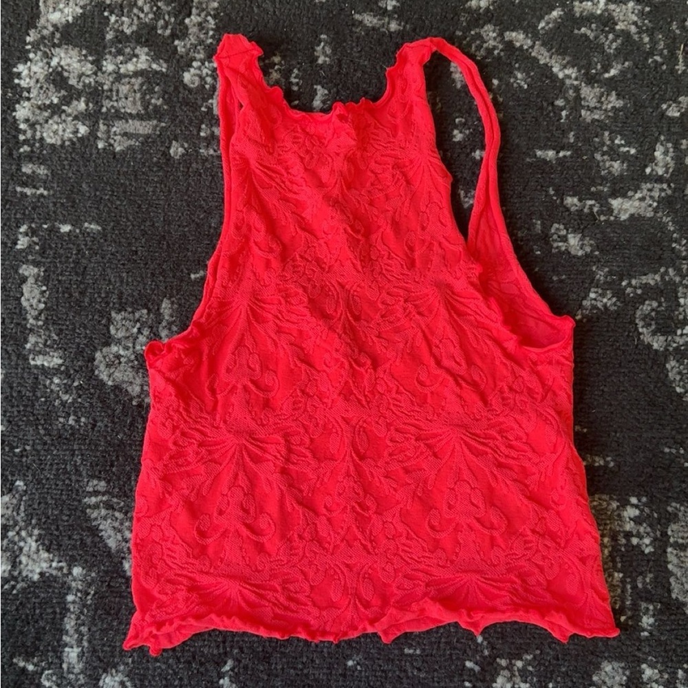 Red Free People Tank Top - Picture 4 of 4